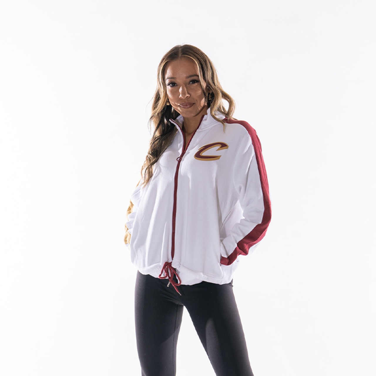 WEAR by Erin Andrews Women's WEAR by Erin Andrews Black Arizona Cardinals  Vintage Throwback Windbreaker Full-Zip Jacket