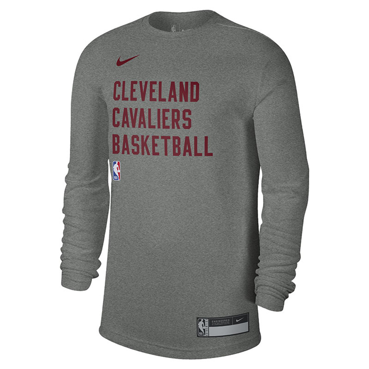 Nike Gray Practice Long Sleeve Tee | Center Court, the official Cavs ...