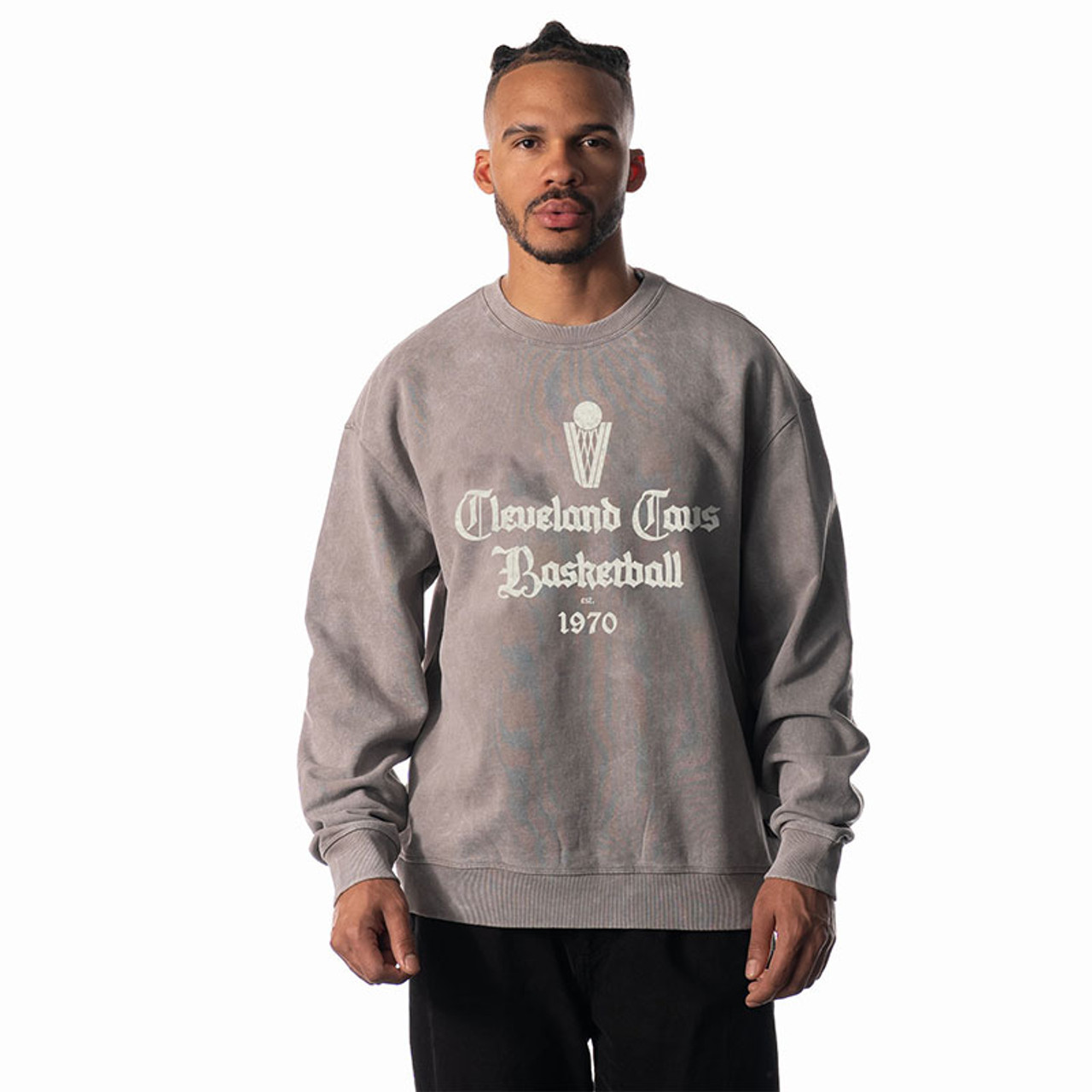 Wild Collective Gray Script Crew Sweatshirt | Center Court, the