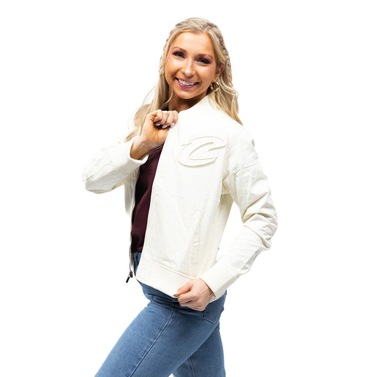 Women's Cream Script C Tonal Jacket