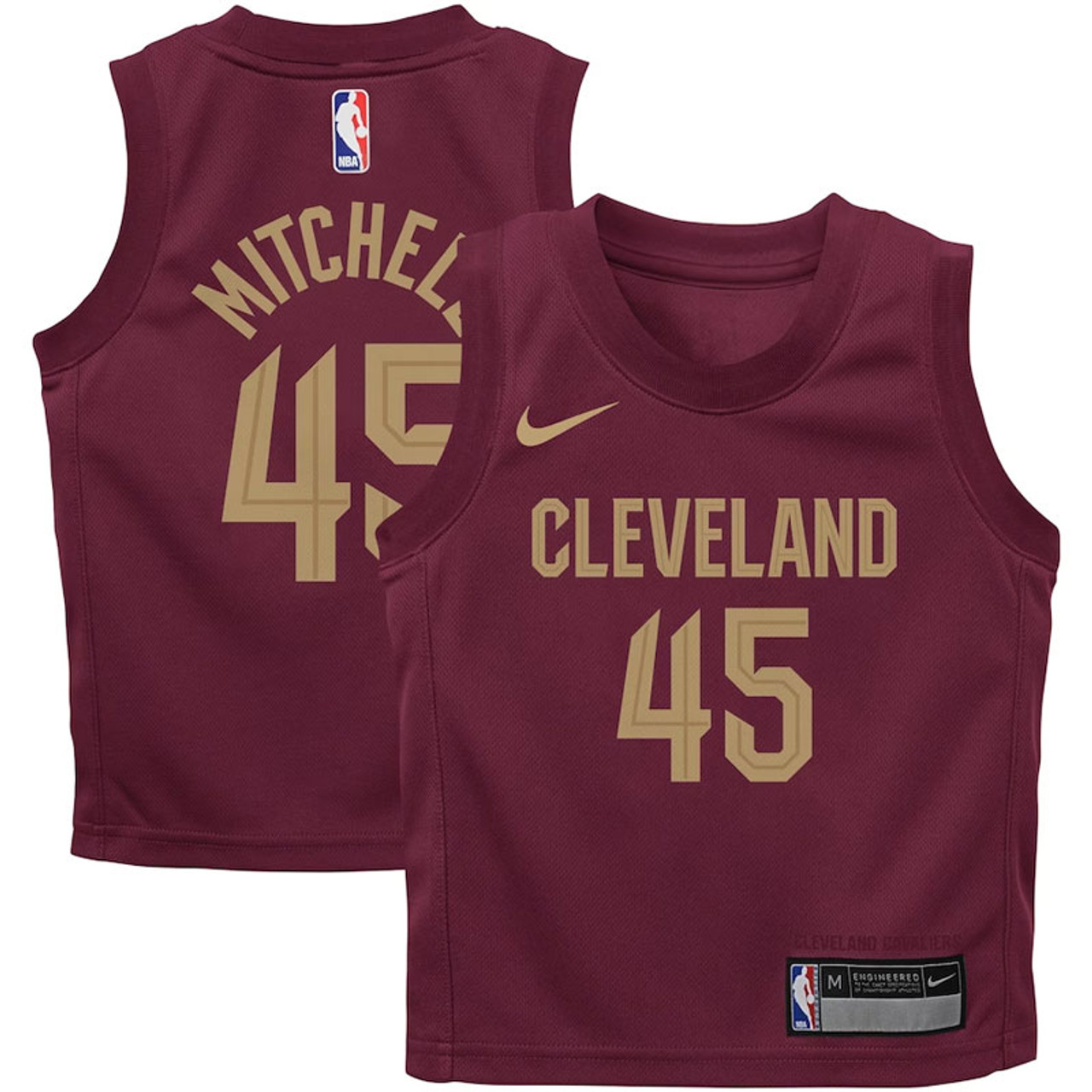 Outerstuff Big Kids Donovan Mitchell Icon Swingman Jersey in Wine Size Large | Cavaliers