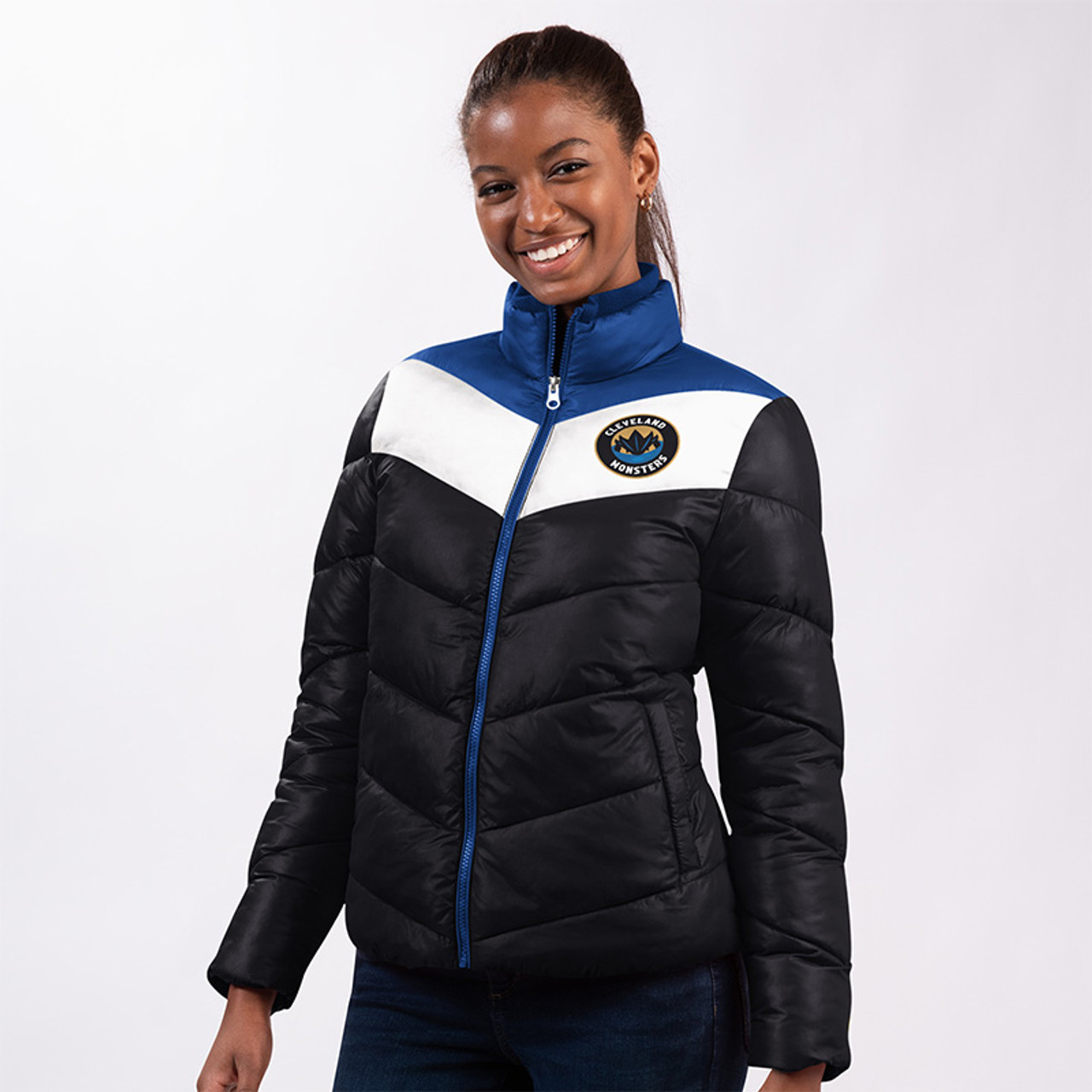 Women's Primary Puffer Jacket | Center Ice, the official Monsters