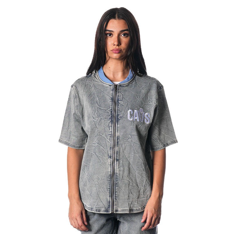 Gallery Denim Full Zip Jersey Tee | Center Court, the official