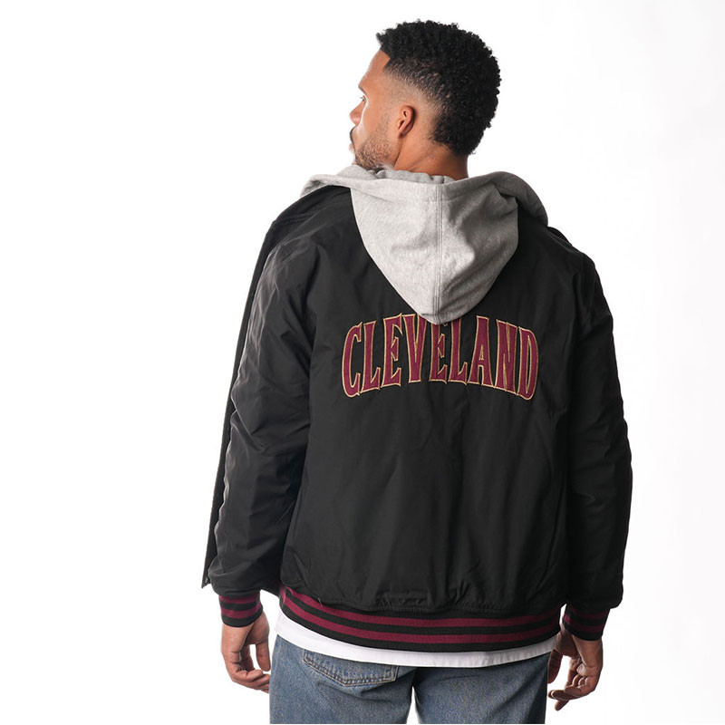 Wild Collective Nylon Hooded Bomber Jacket | Center Court, the