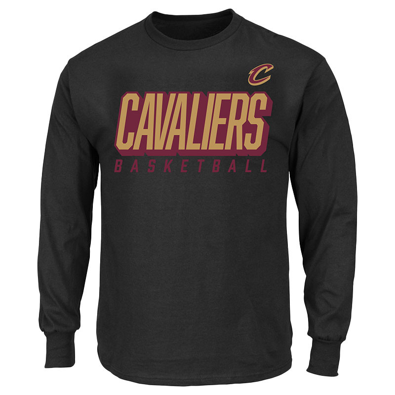 Big and Tall Black Long Sleeve Tee - Main Image