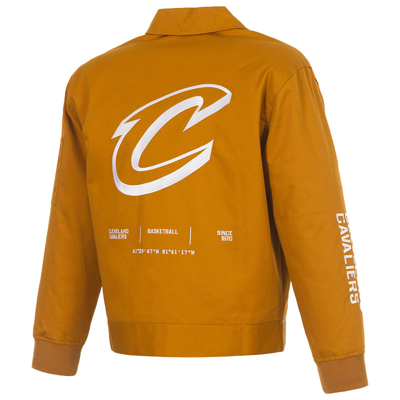 Tan Twill Coordinates CAVS Jacket | Center Court, the official