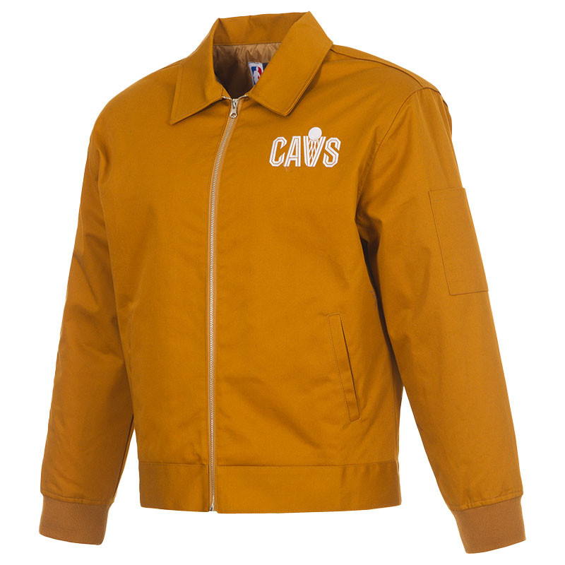 Tan Twill Coordinates CAVS Jacket | Center Court, the official