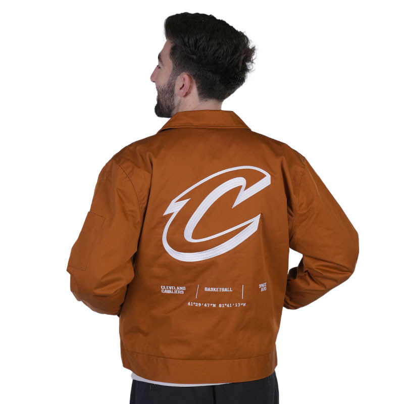 Tan Twill Coordinates CAVS Jacket | Center Court, the official