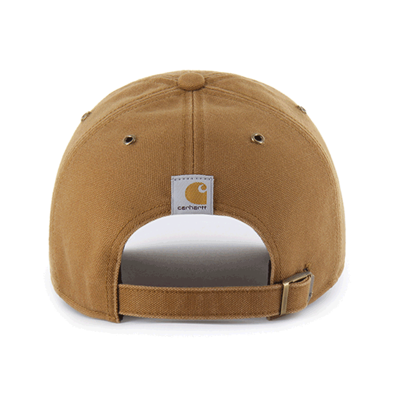 Cavs x Carhartt Brown Script C Adjustable Hat | Center Court, the