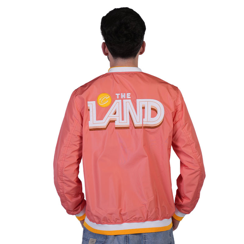 Orange Script C Bomber Jacket | Center Court, the official Cavs
