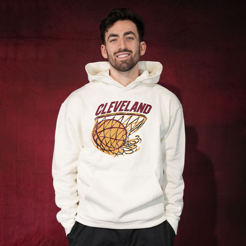 Cleveland Sketch Hoop Hoodie | Center Court, the official Cavs