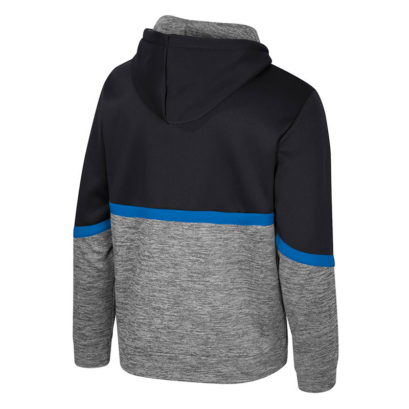 Gray and Black Cleveland Monsters Full Zip Hoodie | Center Ice Gray and Black Cleveland Monsters Full Zip Hoodie | Center Ice