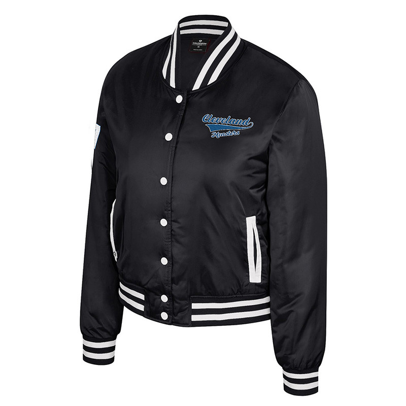 Women's Bessie Black Bomber Jacket | Center Ice, the official