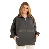 Charcoal Cleveland Tonal Quarter Zip