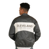 Charcoal Stripe Script C Lightweight Jacket