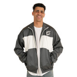 Charcoal Stripe Script C Lightweight Jacket