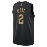 Lonzo Ball Black Statement Swingman Jersey