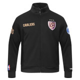 Black Script C Crest Double Knit Track Jacket