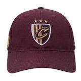 Wine Script C Crest Cotton Twill Adjustable Hat