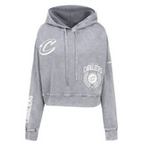 Women's Gray Washed Script C Hoodie