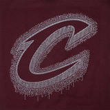 Women's Wine Rhinestone Slim Tee