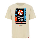WNBA X WBAR Tan Hoop Tee