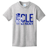 Boys Barons Throwback Gray CLE Tee