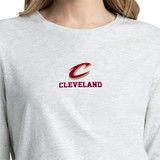 Women's Heather Gray Script C Long Sleeve Tee