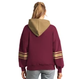 Women's Wine Drop Shoulder Varsity Hoodie