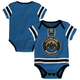 Infant Lake Blue Hockey Style Onesie