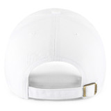 White Secondary Logo Clean Up Adjustable Hat, closure