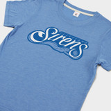 Women's Homage Erie Blue Primary Logo Tee