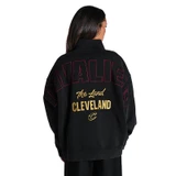Women's Black Oversized Quarter Zip