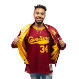 M&N 70s Split Satin Jacket | Center Court, the official Cavs