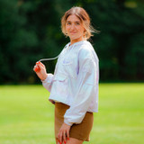 Women's Script C Hologram Half Zip Wind Breaker