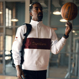 Cavs x Malbon Script Colorblock Quarter Zip