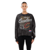 Women's Black Washed Logo Crewneck