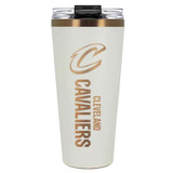 White Script C Etched Tumbler