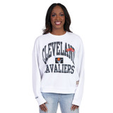 Women's 90s White Logo Crewneck