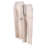 Tan Script C Suede Sweatpants