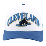 Ice White and Lake Blue Cleveland Snapback