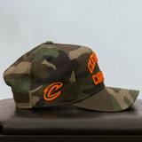 Land Collective Camo and Orange Snapback
