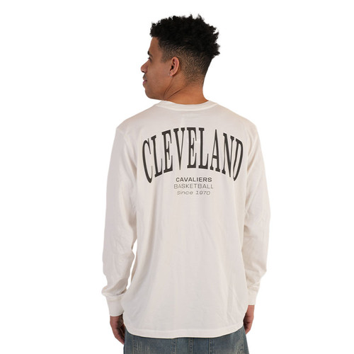 White Cleveland Sherwood Long Sleeve Tee