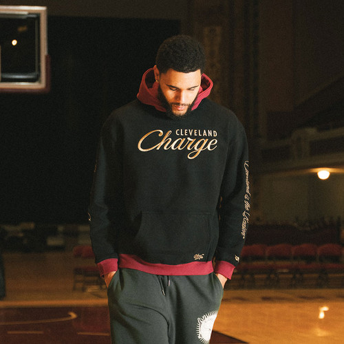 Charge x ILTHY Black and Wine Script Hoodie