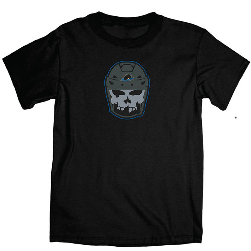 Bessie Black Secondary Icon Hockey Helmet Skull Tee