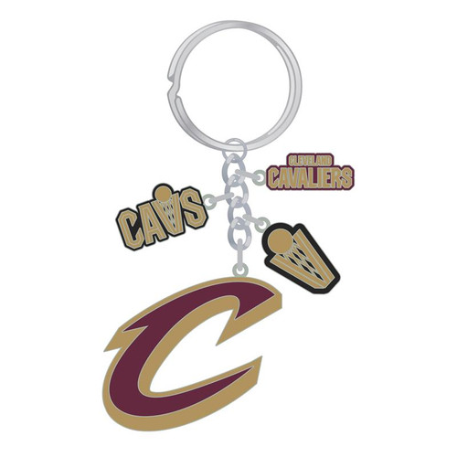 Cavs Logo Cluster Keychain