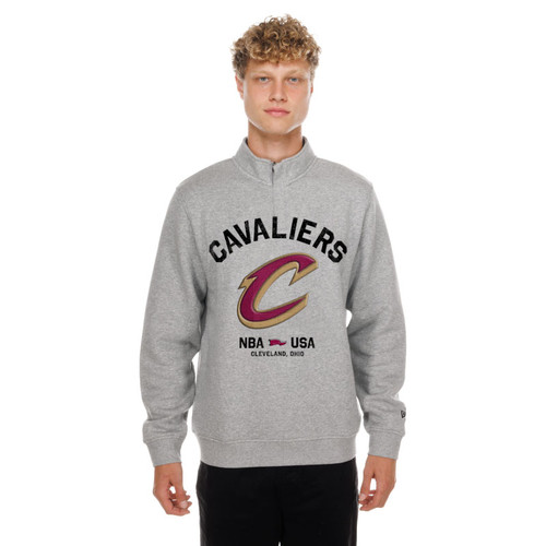 Gray Script C Fleece Quarter Zip