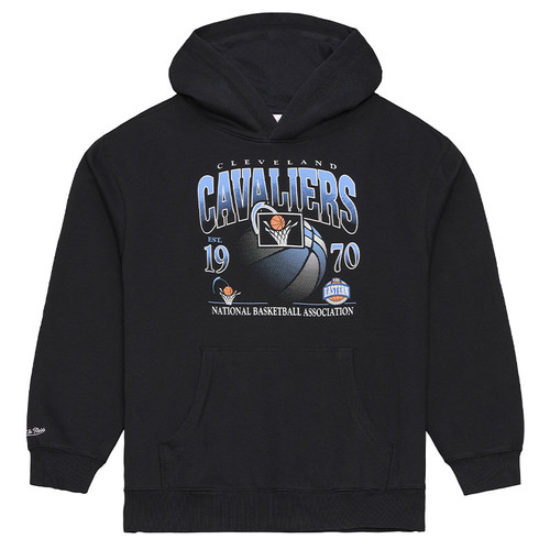 M&N Black 90s Hoop Logo Graphic Hoodie