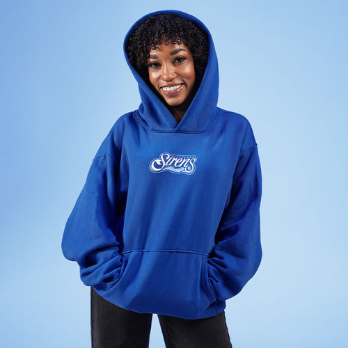 Wild Collective Siren Blue Multi Logo Hoodie