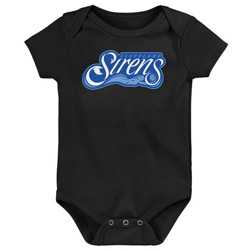 Newborn Primary Logo Black Onesie
